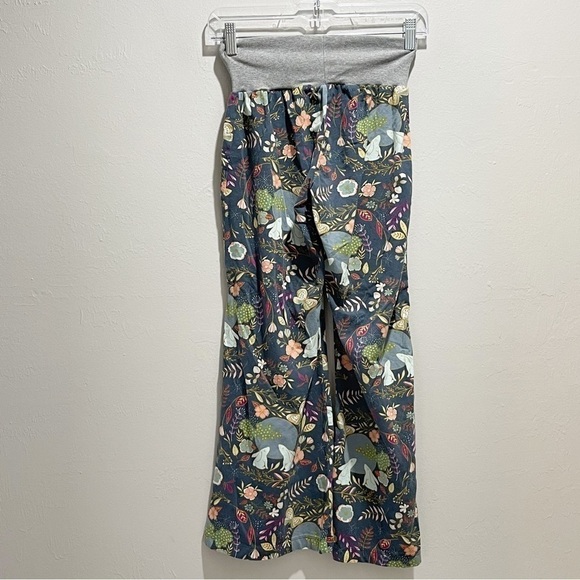 HEDGEHOG BELLY DESIGNS Wome’s Lounge Pants Navy RABBIT NIGHTFALL Print Size XS - Picture 3 of 9